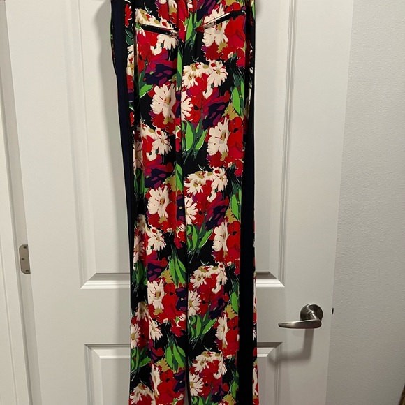 Veronica Beard Grigore Pants Floral High Rise Tuxedo Wide Leg Palazzo / 6 - Picture 9 of 12